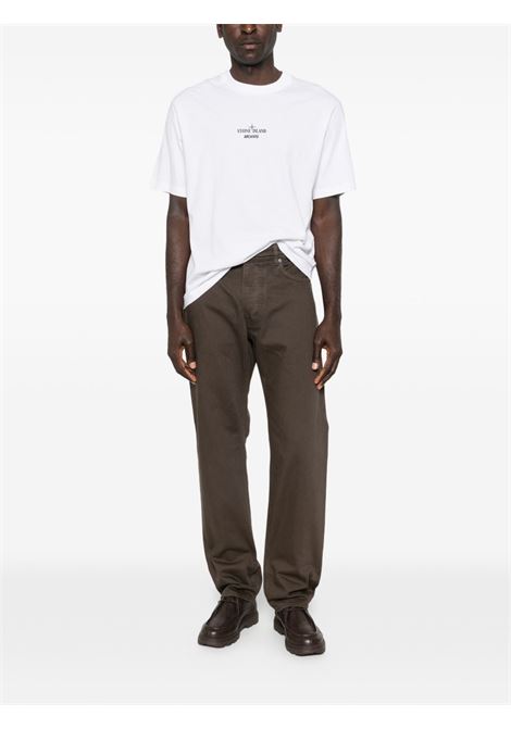 j100005 indigo denim-rinsed jeans man umber STONE ISLAND | L1S14 J100005 S0J24V007C